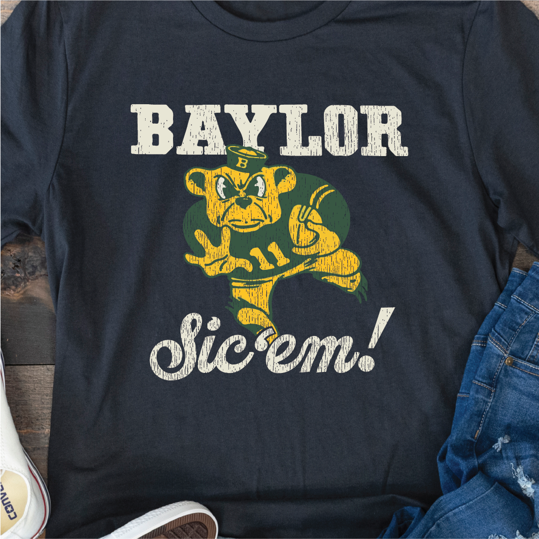 Baylor Bears Vintage Football