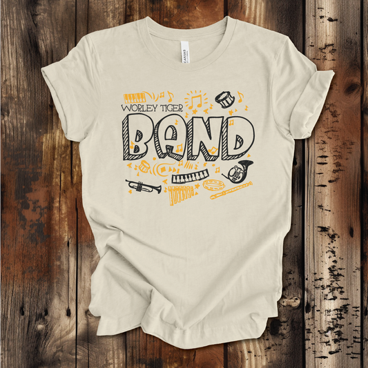2026-27 Worley Band Spirit Shirt - Short, Long and Hoodie