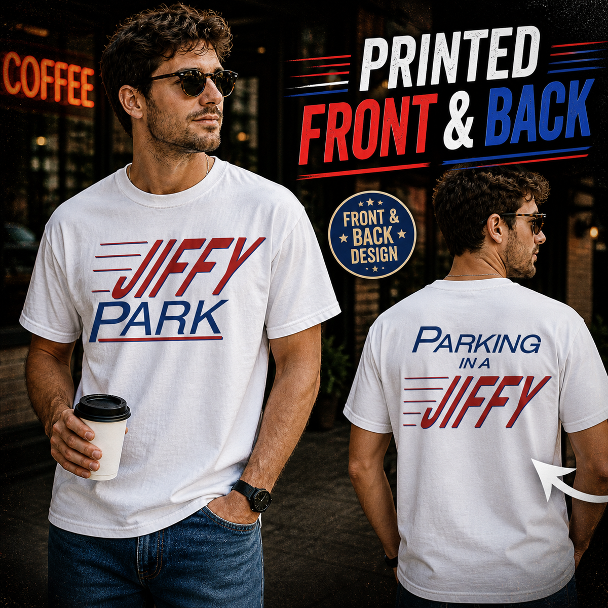 Seinfeld Jiffy Park Shirt, Funny Seinfeld Tee, Parking in a Jiffy Park Shirt, 90s TV Shirt, Retro Comedy Shirt