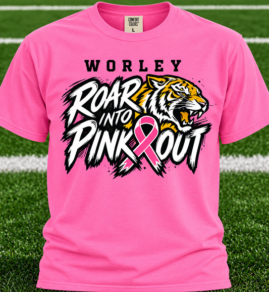 Worley ROAR into Pink Out (short sleeve only)