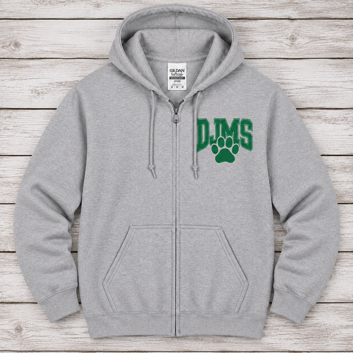 DJMS Paw Stacked Mini Zipped Hoodie
