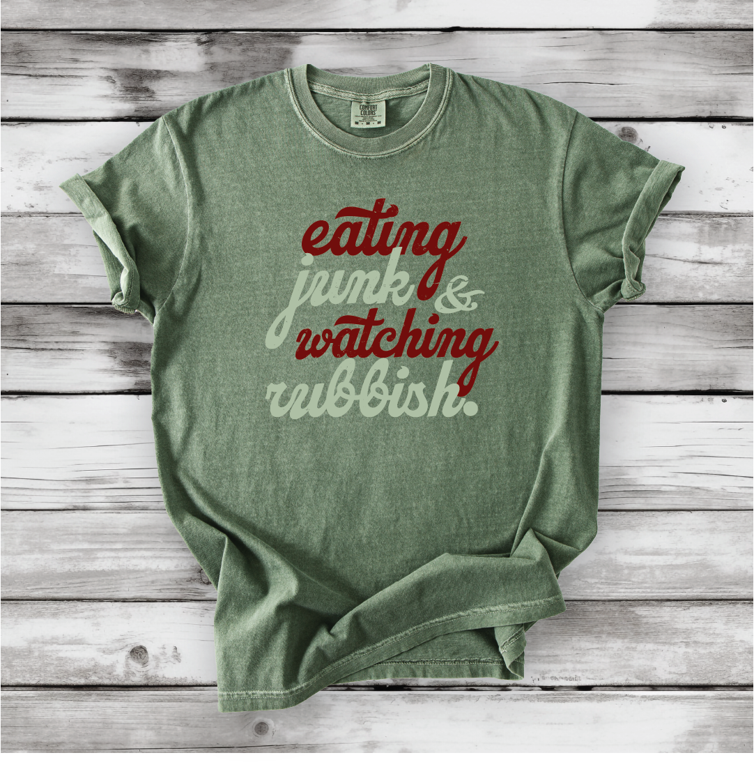 Eating Junk and Watching Rubbish - Comfort Colors