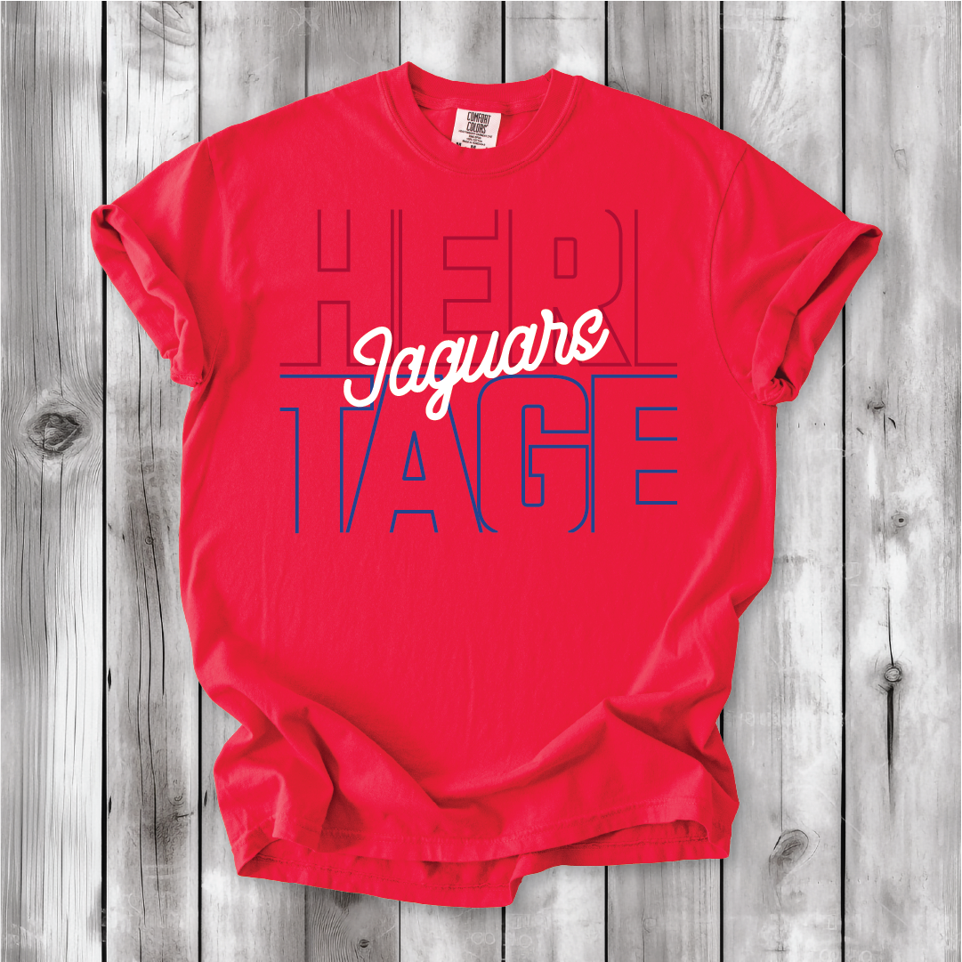 Heritage Jaguars Outline - Comfort Colors
