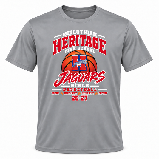 2026-2027 Heritage Lady Jags Basketball - COTTON/POLY BLEND
