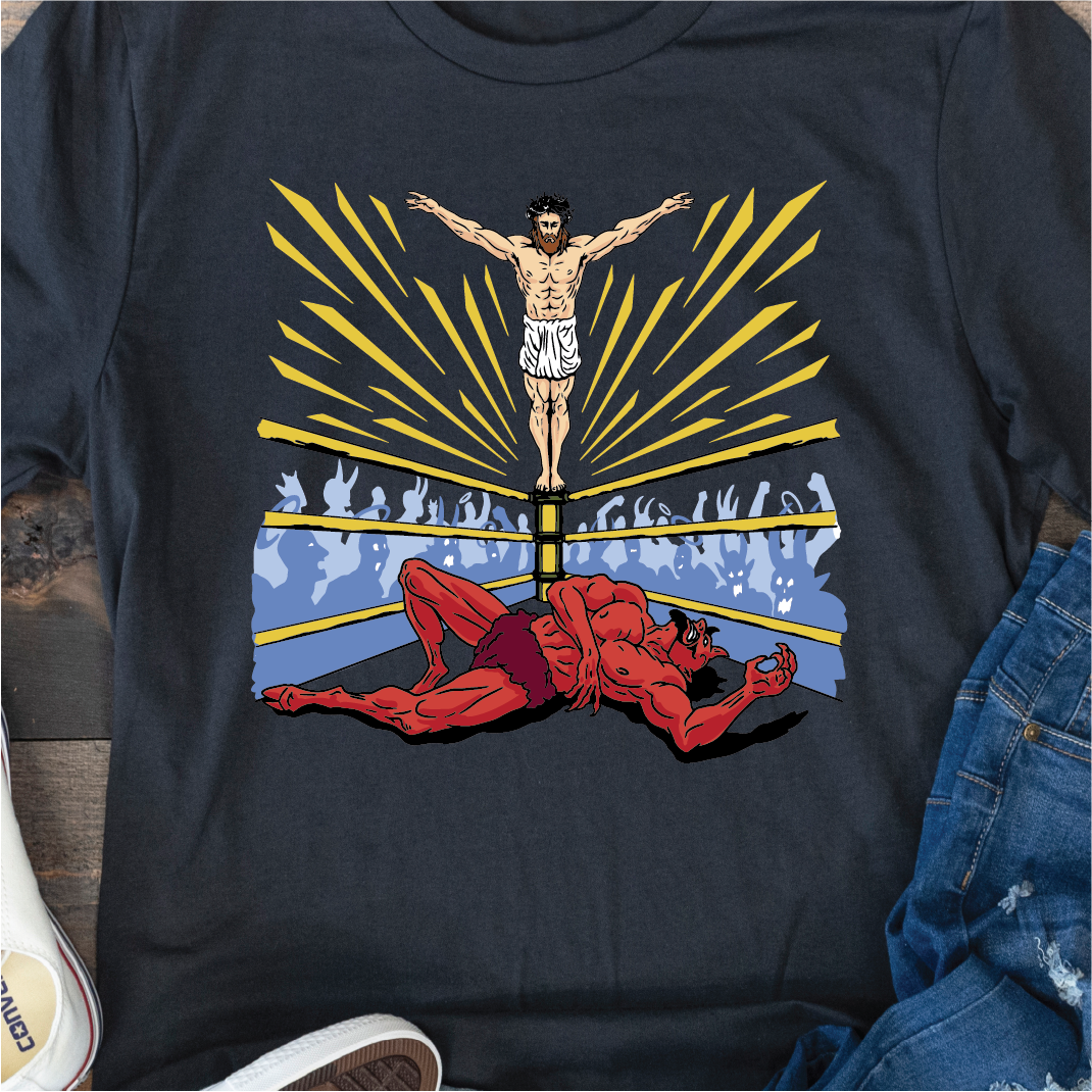 Jesus defeats Satan