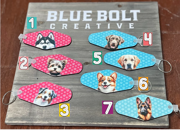 Dog Themed Keychains