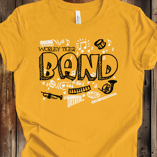 2026-27 Worley Band Spirit Shirt - Short, Long and Hoodie
